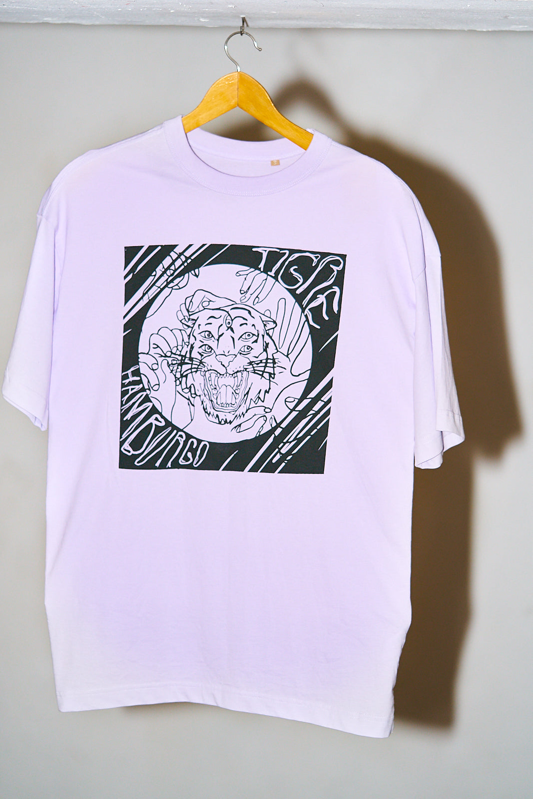 Oversize T-Shirt Tigre Negro